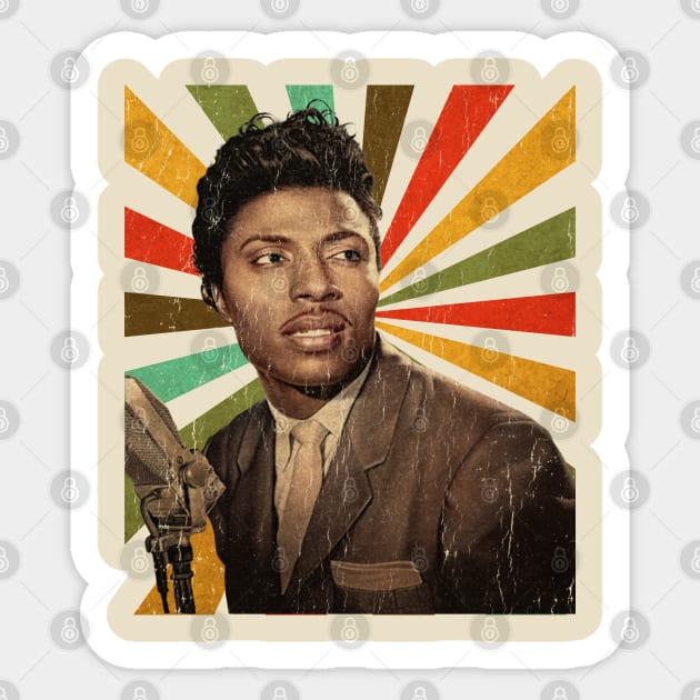 Retro Little Richard Sticker by GekNdangSugih